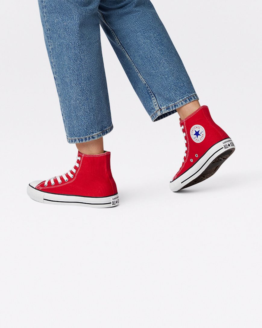 Women's Converse Chuck Taylor All Star Classic High Top Shoes Red | AU 84E9CZ